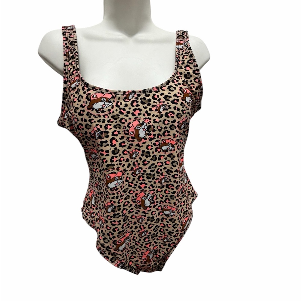 Stylish Leopard Print Women's One Piece Buc-ee’s Swimsuit size XS